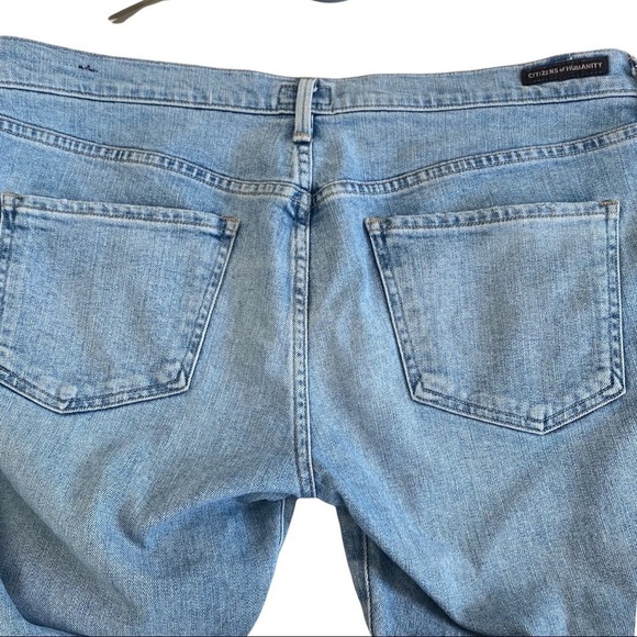 Citizens of Humanity Emerson Cropped Slim Boyfriend Lightwash Jeans Size 32 - Picture 5 of 13
